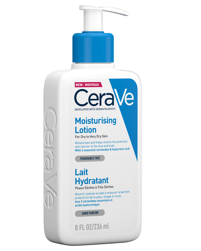 لوسیون مرطوب کننده و آبرسان بدن سراوی CeraVe مناسب پوست خشک و حساس 236 میل